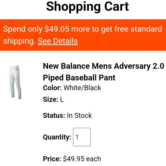 Mens New Balance Lrg Baseball Tapered Pants NWT - Picture 7 of 11